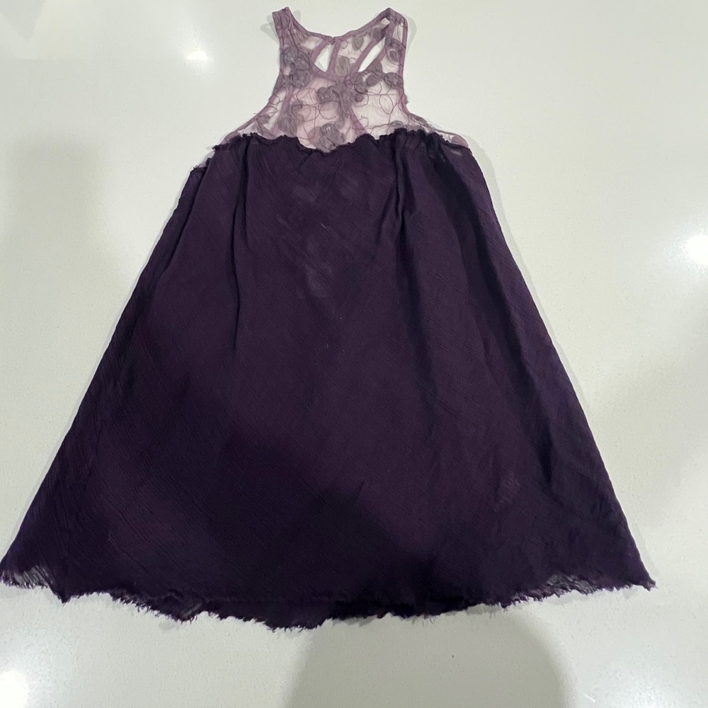 Free People Lavender Lace Top